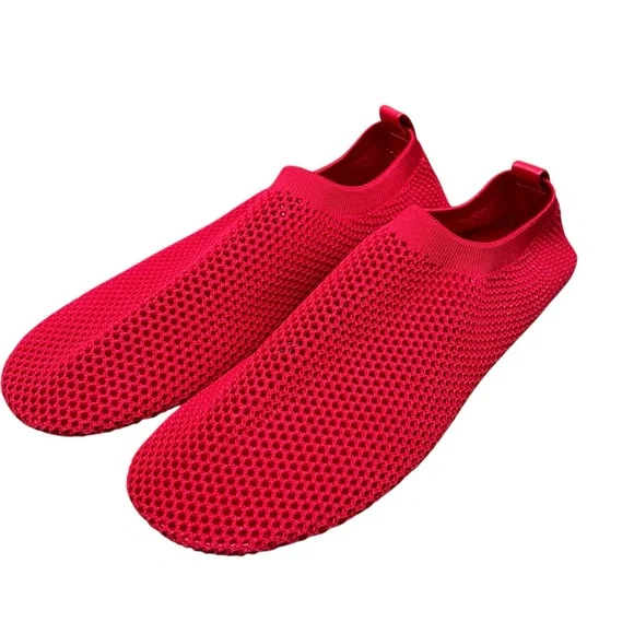 Mango Red Mesh Soft Ballet Slippers Flats — 40 US 9/9.5 - Picture 6 of 10